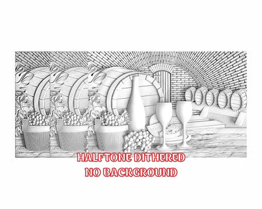 WINE CELLAR 3d illusion & laser-ready files 3DWave.us